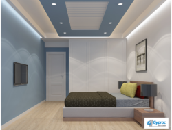 Simple Bedroom Gypsum Ceiling Design Photos